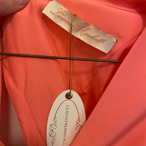NWT Leanne Marshall Coral Dress - Picture 3 of 3